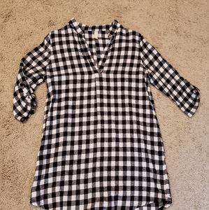Flannel tunic
